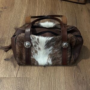 Brown Leather and Fur woman’s Purse